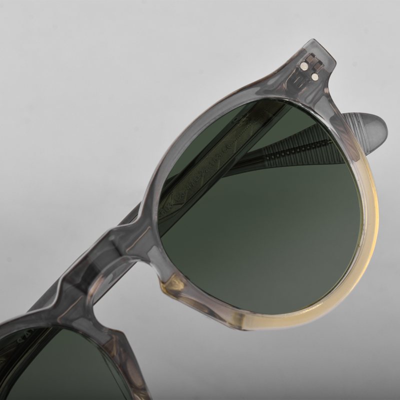 grey green fold closeup