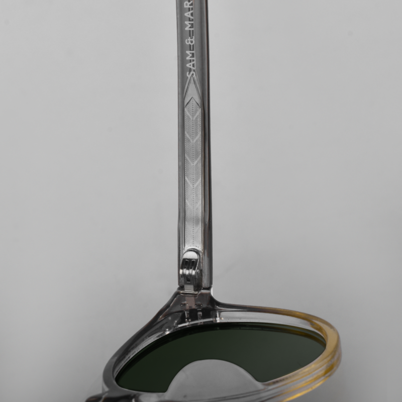 grey green temple closeup